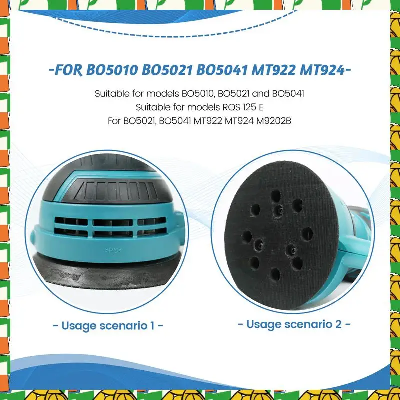 

Professional Tool 5Inch Trackal Sander Backing Pad Base For Bo5010 Bo5021 Bo5041 Mt922 Mt924