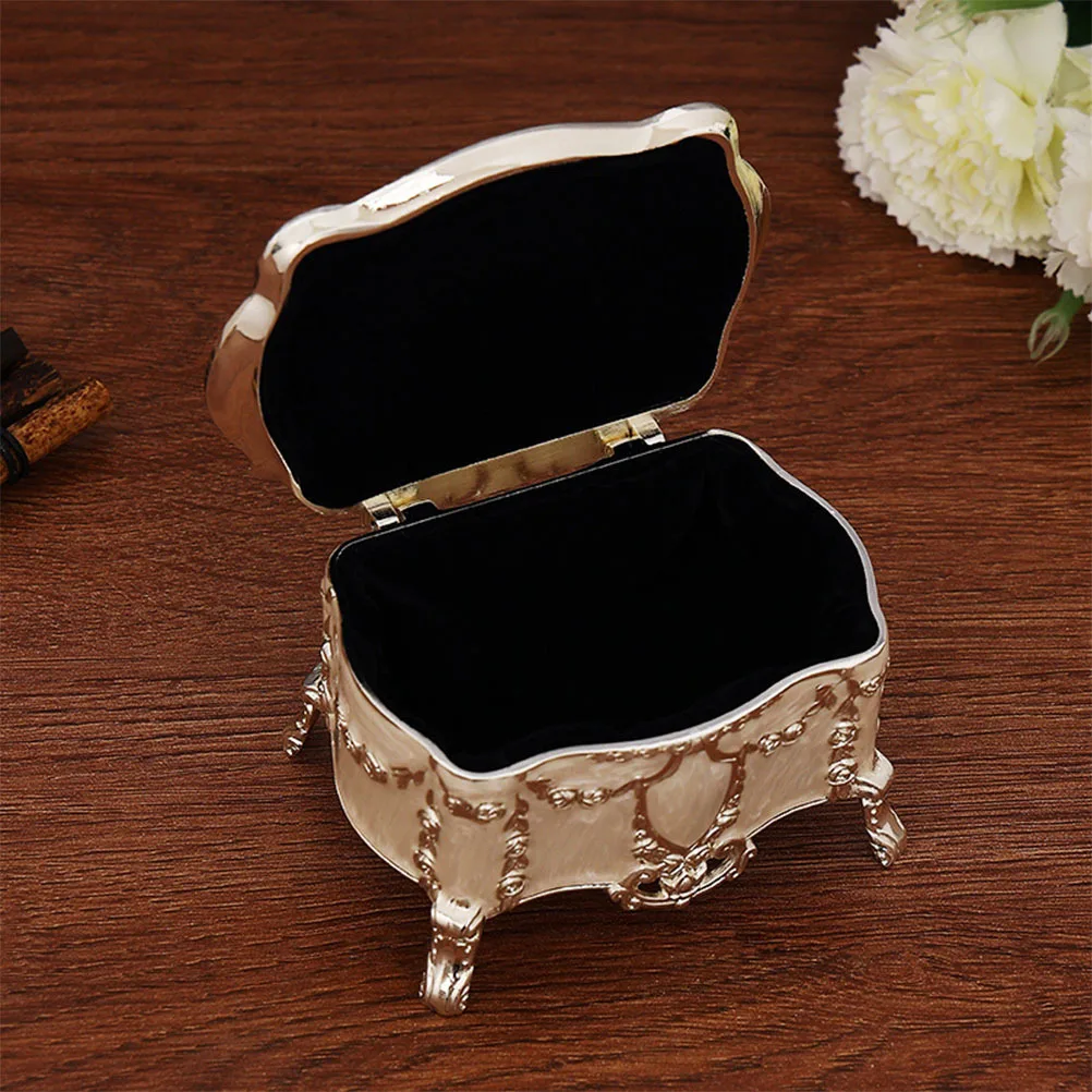 

Vintage Trinket Jewelry Box Metal Storage Organizer for Necklaces Earrings Bedroom Decor Gift Trinket Boxes Jewelry Box