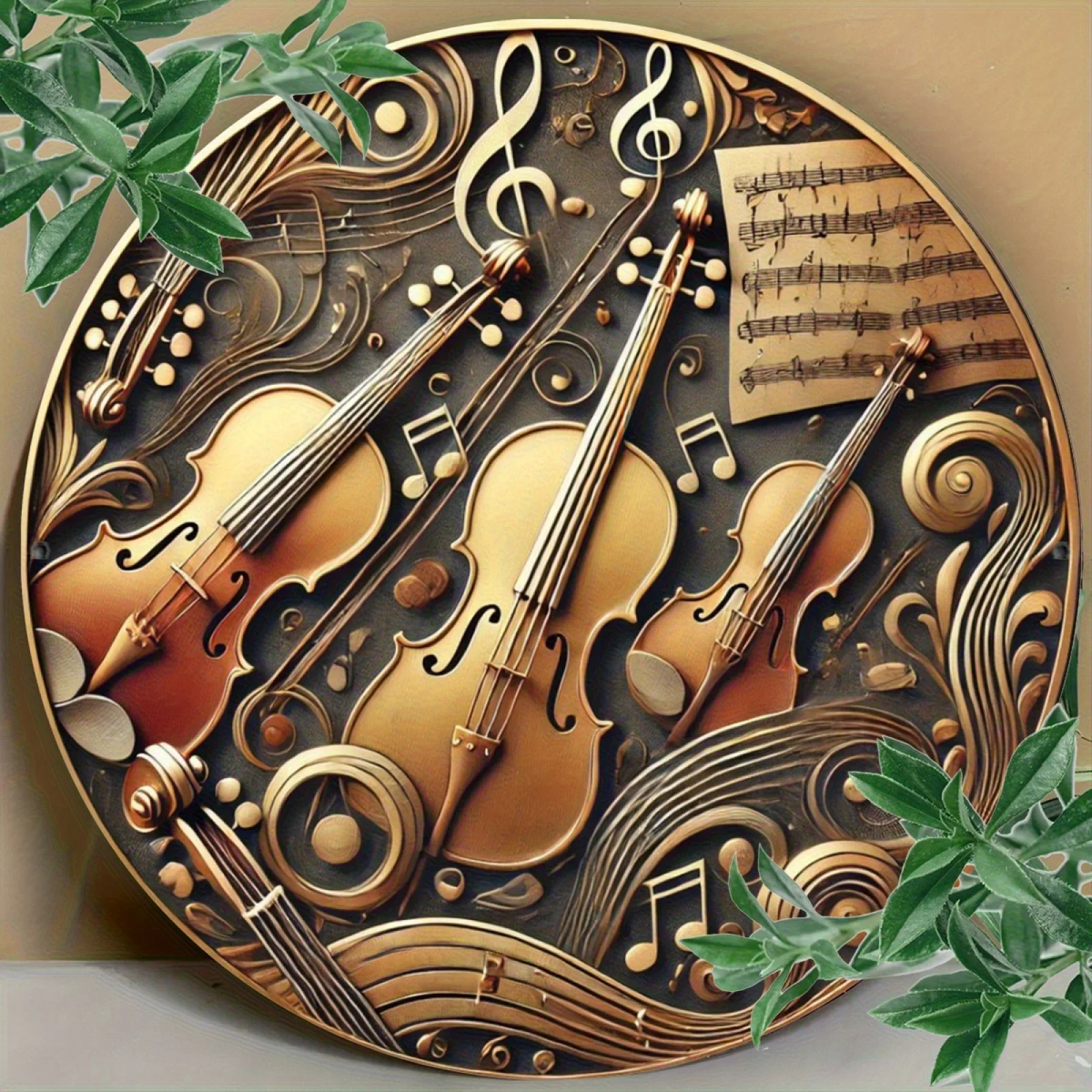 

Durable and Suitable for Living Room, Perfect Holiday Gift for Music Lovers, Music Room Dec