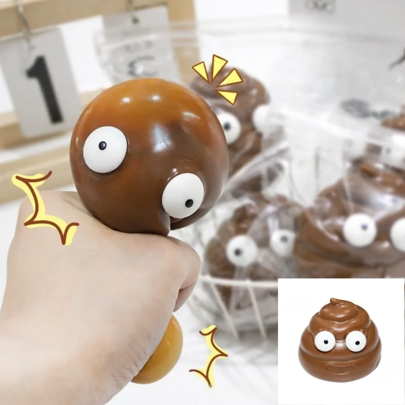 Cute Fidget Squeeze Poo ornament Joke Prank Party Favors Stress Balls Stress Relief Sensory Funny Poop Shape Kids Adults Fidget