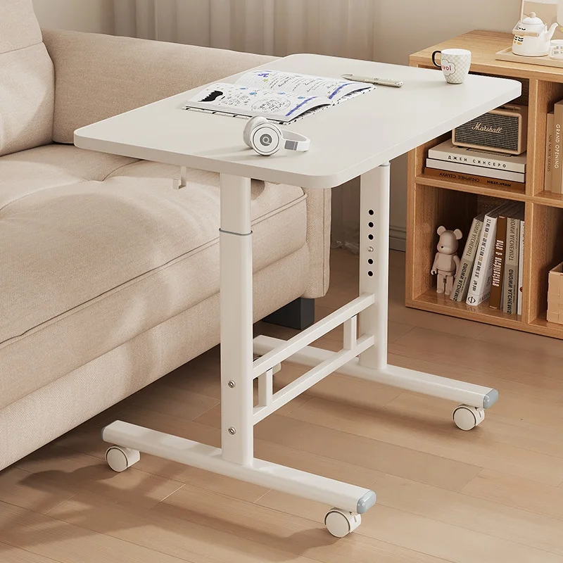 #¥Adjustable Bedside Table Movable Lifting Bedside Desk Sofa Side Table Computer Desk Office