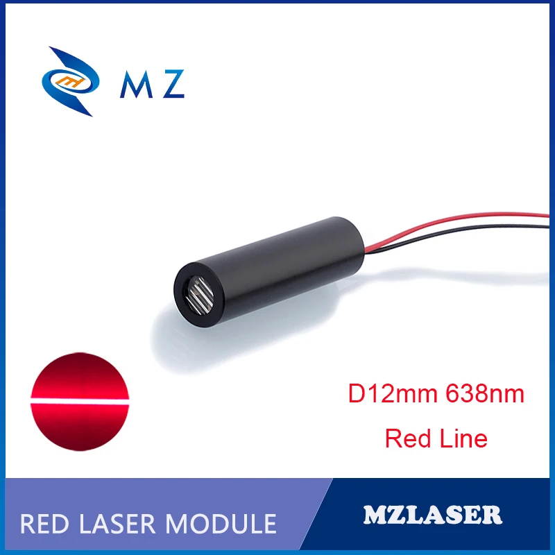 

Hot Selling Compact D12mm 638nm 150mw Red Line Laser Diode Module APC Drive Type Industrial Grade