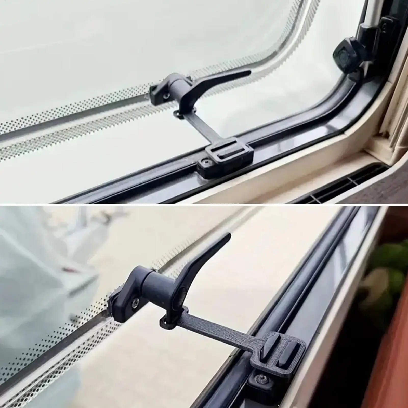 2pcs RV Motorhome Sided Window Safety Lock Kits For Caravan RV C amper Accessories Restrictor Lock Tool Wheel Window Limiter