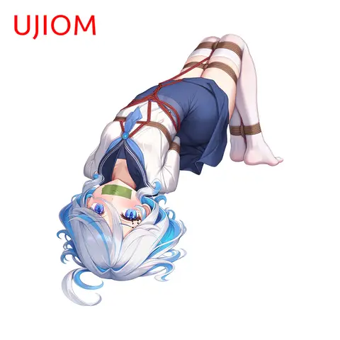 UJIOM Hentai Furina Genshin Impact seksowne naklejki ścienne kuszące naklejki do dekoracji wnętrz dla dorosłych Chibi łazienka malowidła do sypialni