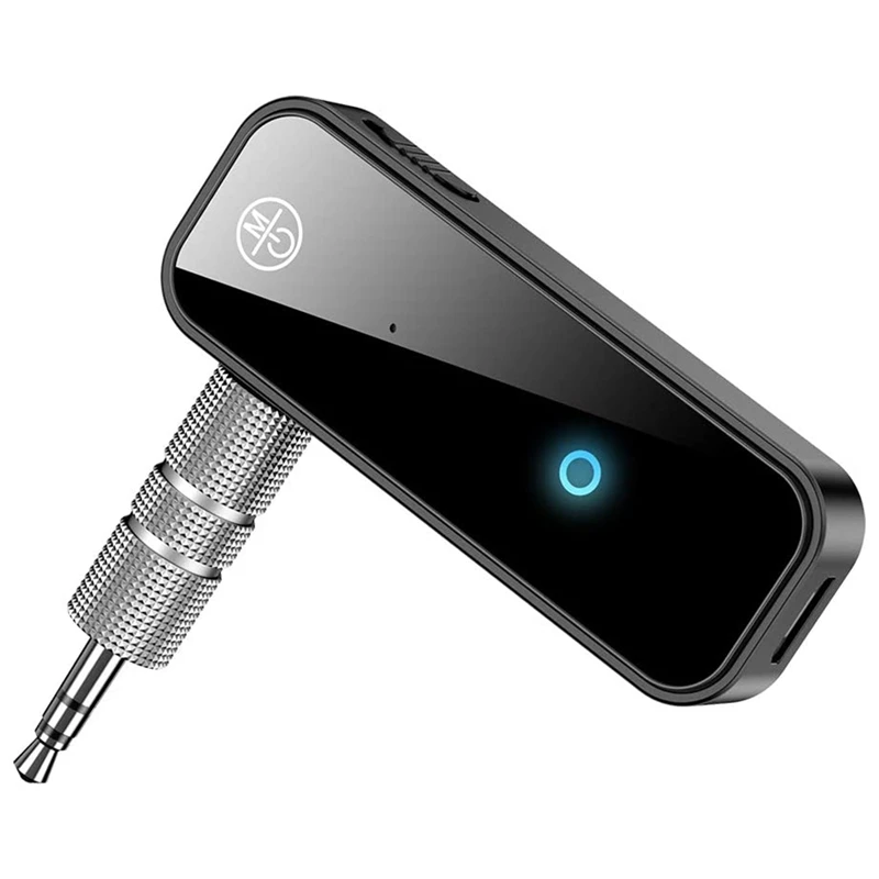 RISE-Bluetooth 5.0 Adapter 3.5Mm Jack Aux Reciever, 2-In-1 Wireless Transmitter & Receiver For Streaming Audio Of TV, PC