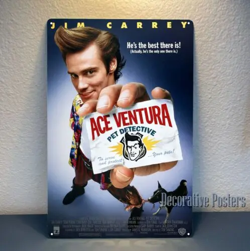 Ace Ventura Pet Detective Movie Metal Poster - Tin Sign - 20x30cm Plate-Aluminum