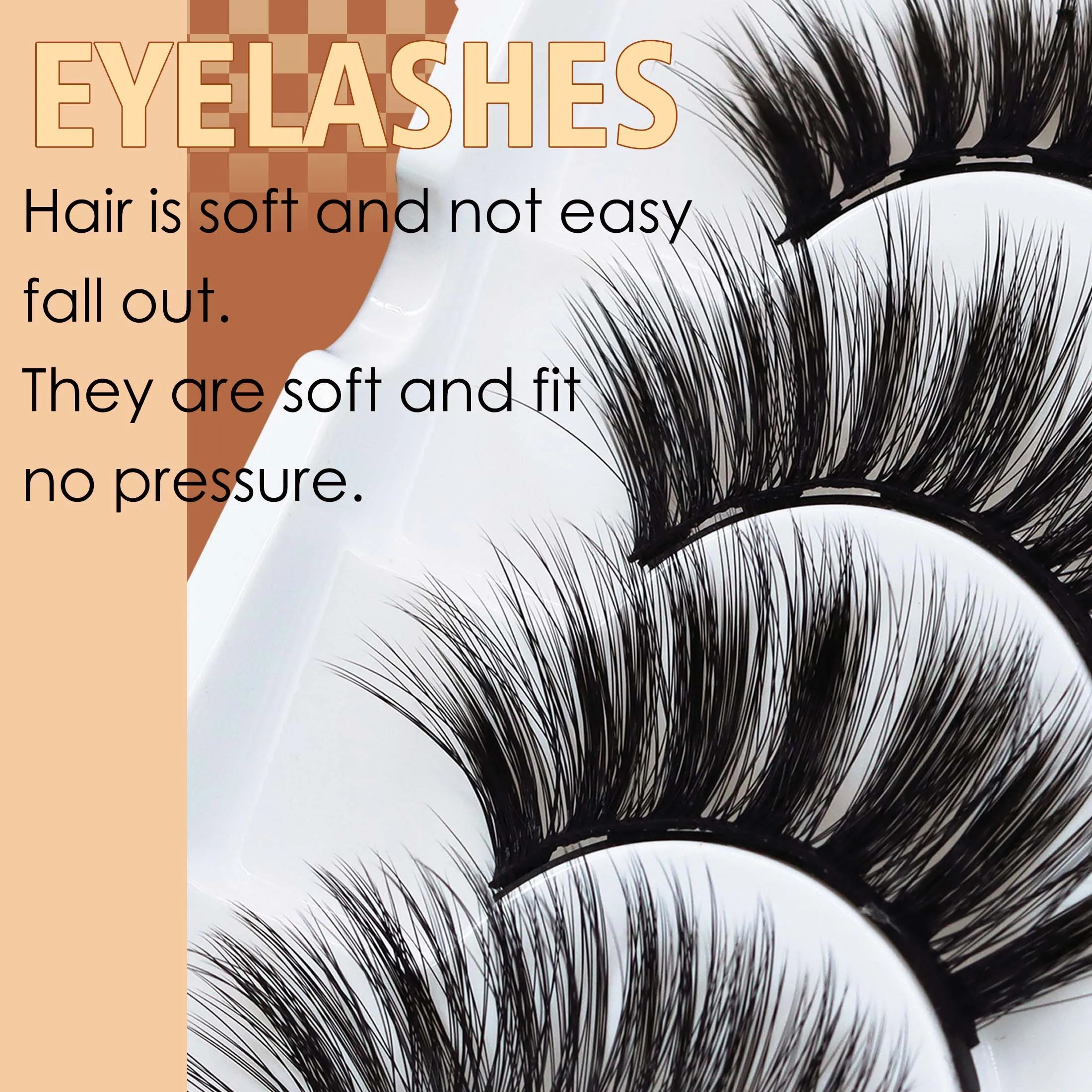 Ten pairs of magnetic eyelashes, reusable, can be applied in just three steps, suitable for beginners, easy to remove.