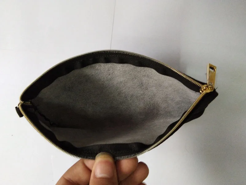 10pcs Cosmetic Bags  Gold zipper Cotton Canvas  DIY Blank Plain Phone Clutch Pencil  Bag