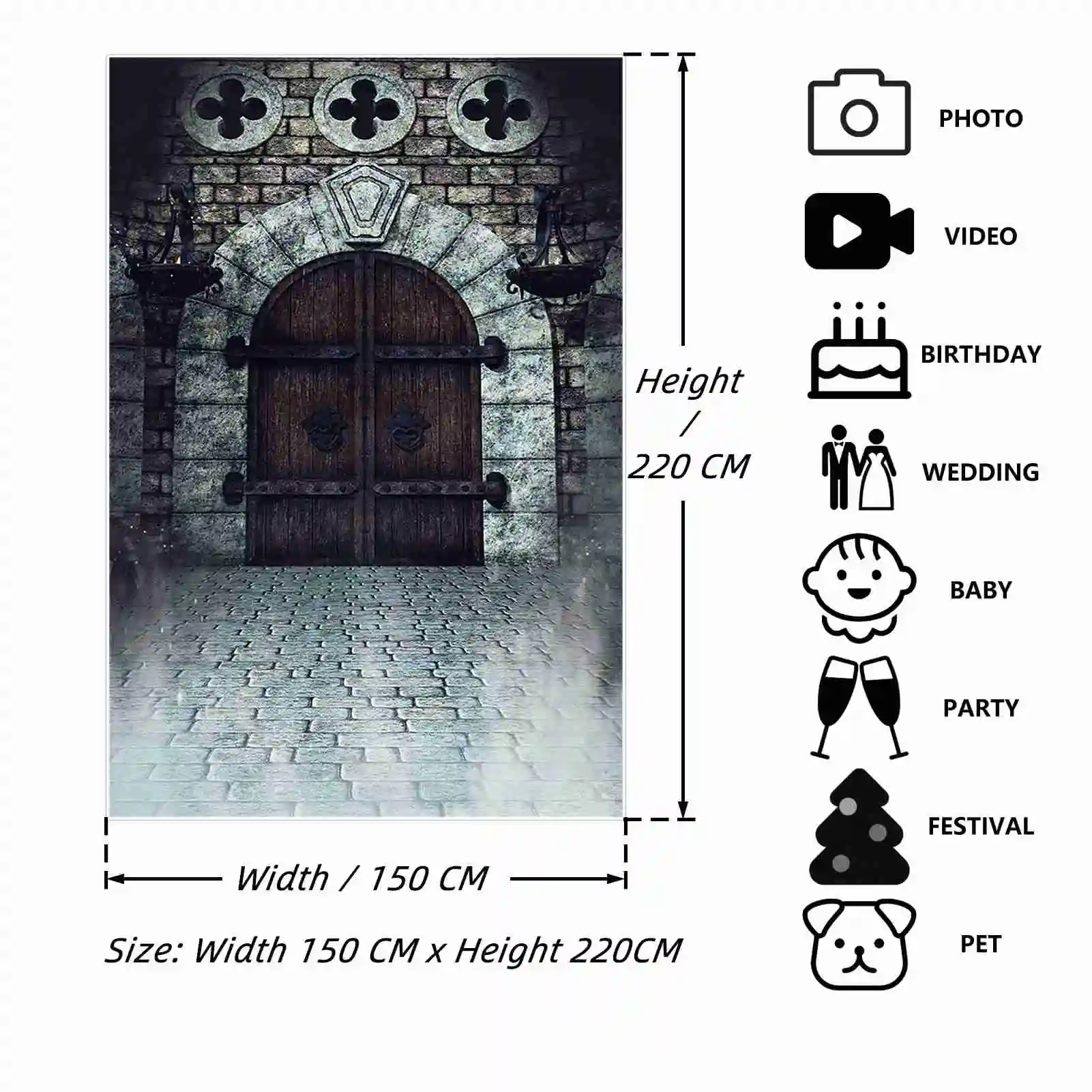 MOON.QG Boy Arch Birthday Backdrop for Photography Fairy Marble Door Vintage Bookshelf Background Party Decor Photocall Props