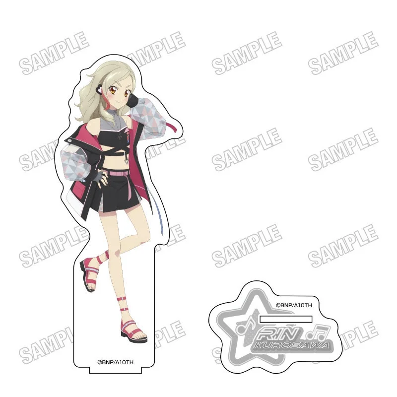Anime Aikatsu!Rin Kurosawa Madoka Amahane Acrylic Stand Model Plate Keychain Tabletop Decorations Gifts