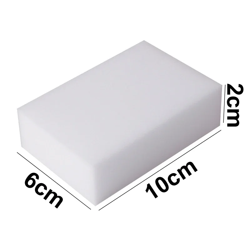 100 Esponjas Mágicas de Melamina Blancas para Lavar Platos, Cocina, Baño, Oficina, 100*60*20mm, Herramientas de Limpieza