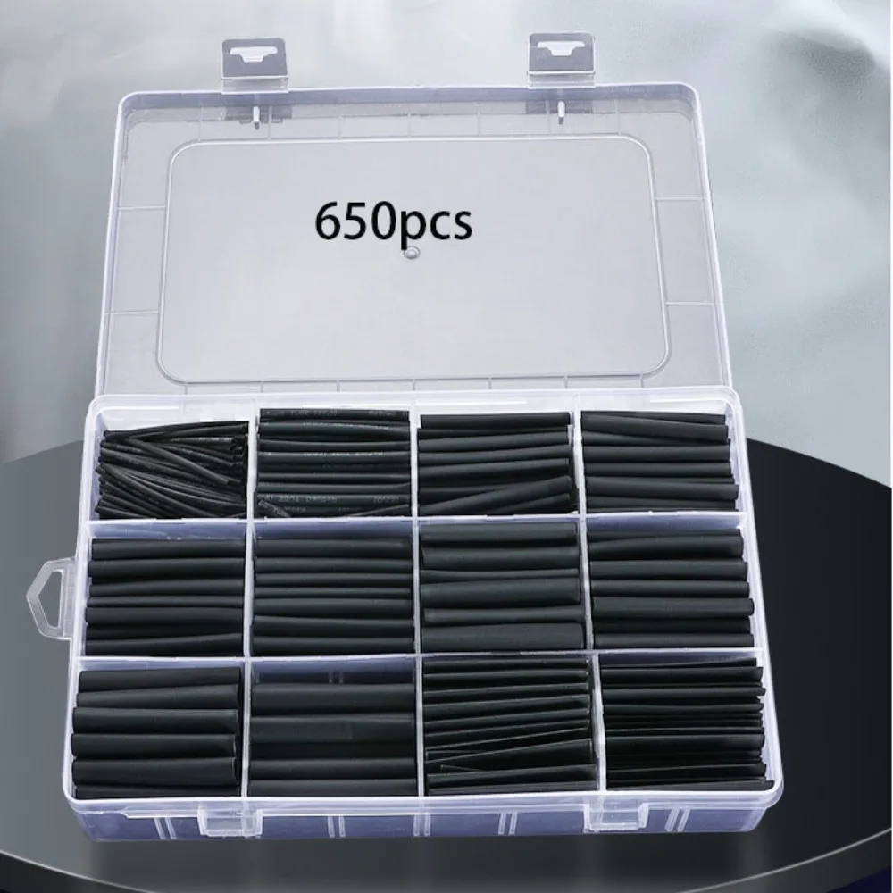 

Waterproof Heat Shrink Tubing Kit Black Sealed Industrial Heat-Shrink Tubing 3:1 Thickened Heat Shrink Tubing