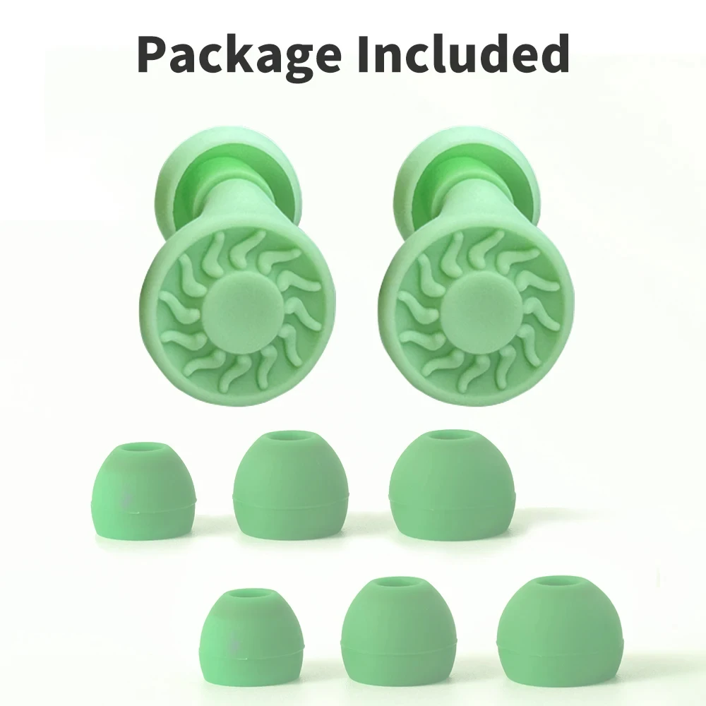 HUAK Reusable Silicone Sleep&Swim Earplugs - Noise-Cancelling Ear Tips for Comfortable Sleep and Water Activities Easy to Clean