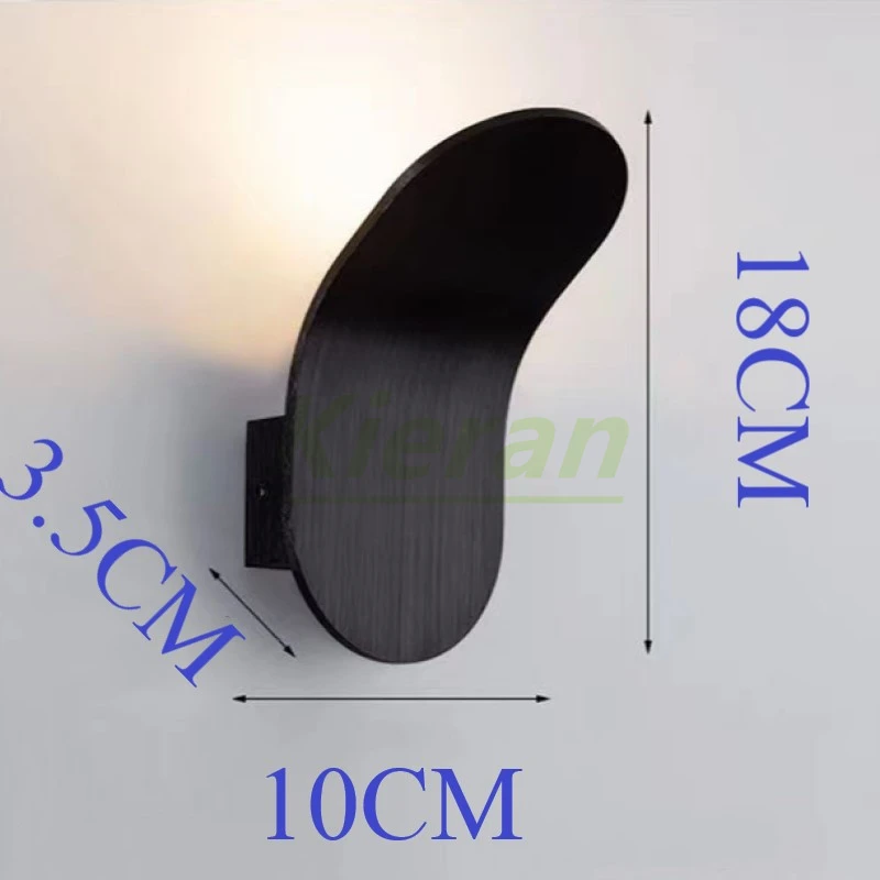 Nordic Modern Skateboard LED Wall Lamp Bedroom Dining Room Hotel Bedside Wall Lights Living Room Decoration Band-Aid Wall Lamps