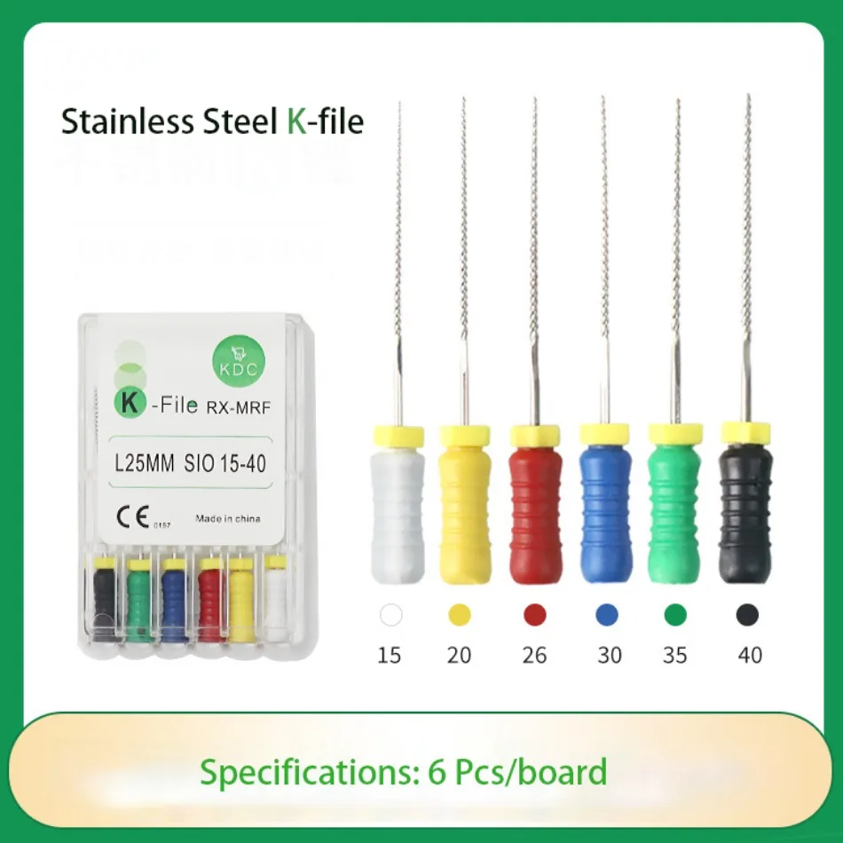 

Dental Oral Supplies Hand K File H File R File Stainless Steel Root Canal File Nickel Titanium File Dredge Expansion Needle