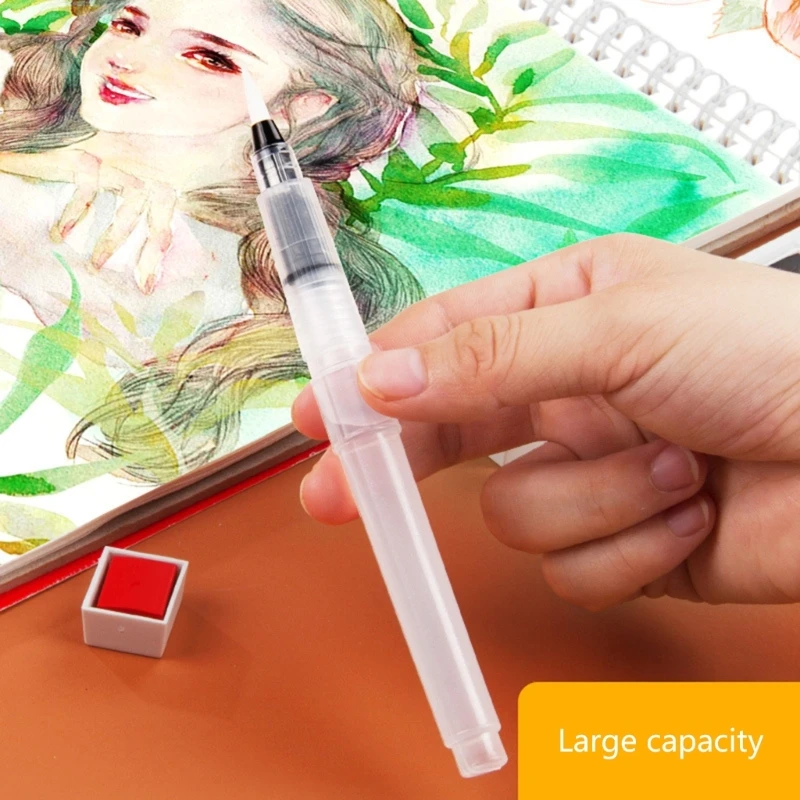 Multi-Purpose Refillable Painting Drawing Watercolor Pen Brush with Assorted Tip Dropship
