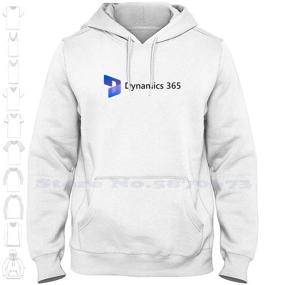 Dynamics 365 Logo Casual Clothing Sweatshirt 100% Cotton Graphic Hoodie