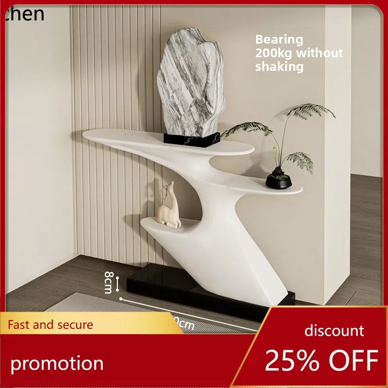 

CZ Entrance Cabinet Living Room Partition Wall-Mounted Simple High-End Ornament Console