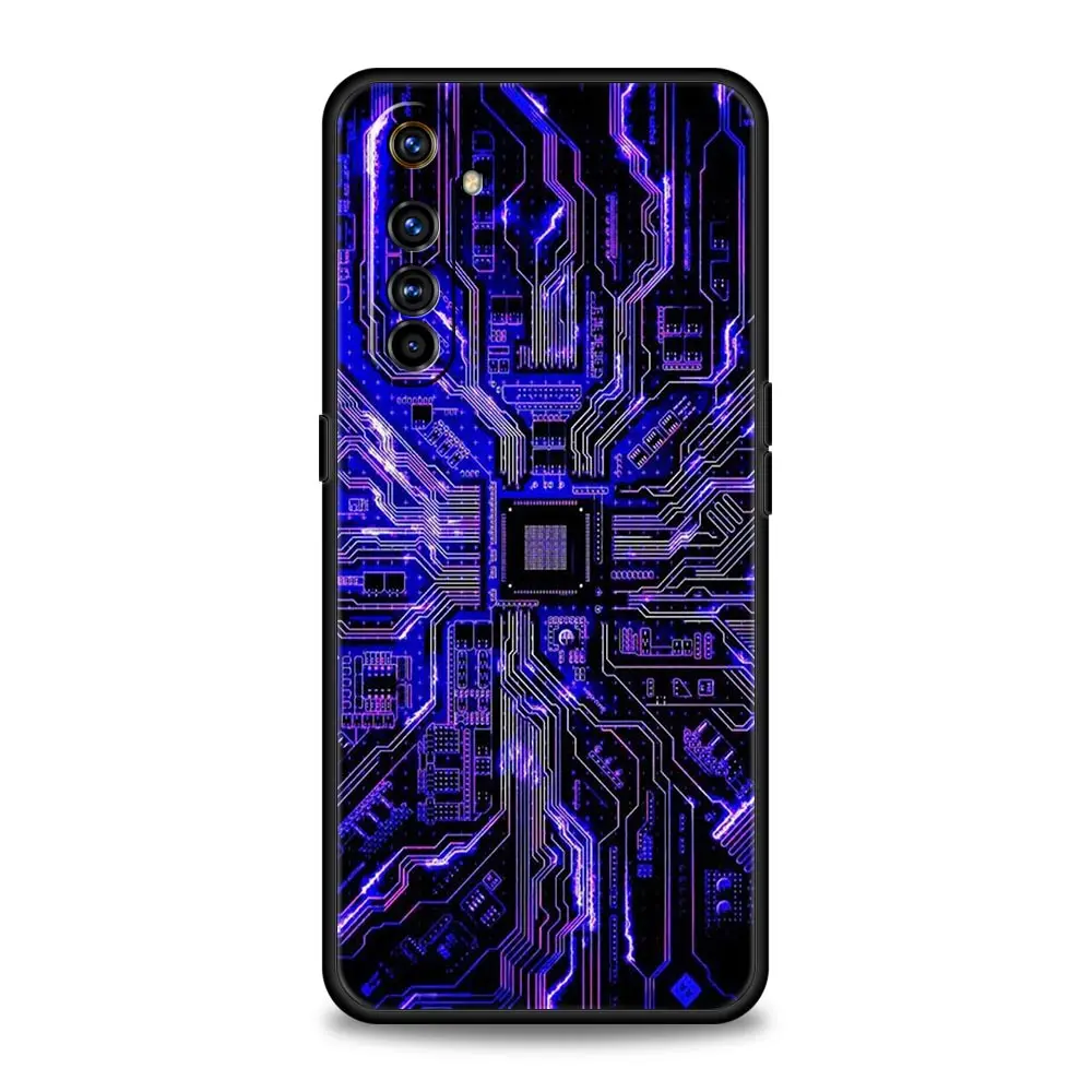 motherboard Circuit board For Realme GT Neo 2 3 3T Phone Case For Realme 10 9 8 5G 7 6 GT2 Pro Plus 9i 8i C21 C11 C25 C35 Cover