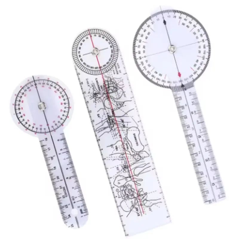 

ABKP-3Pcs 360 Degree Goniometer Angle Spinal Angle Ruler Angle Inclinometer Ruler