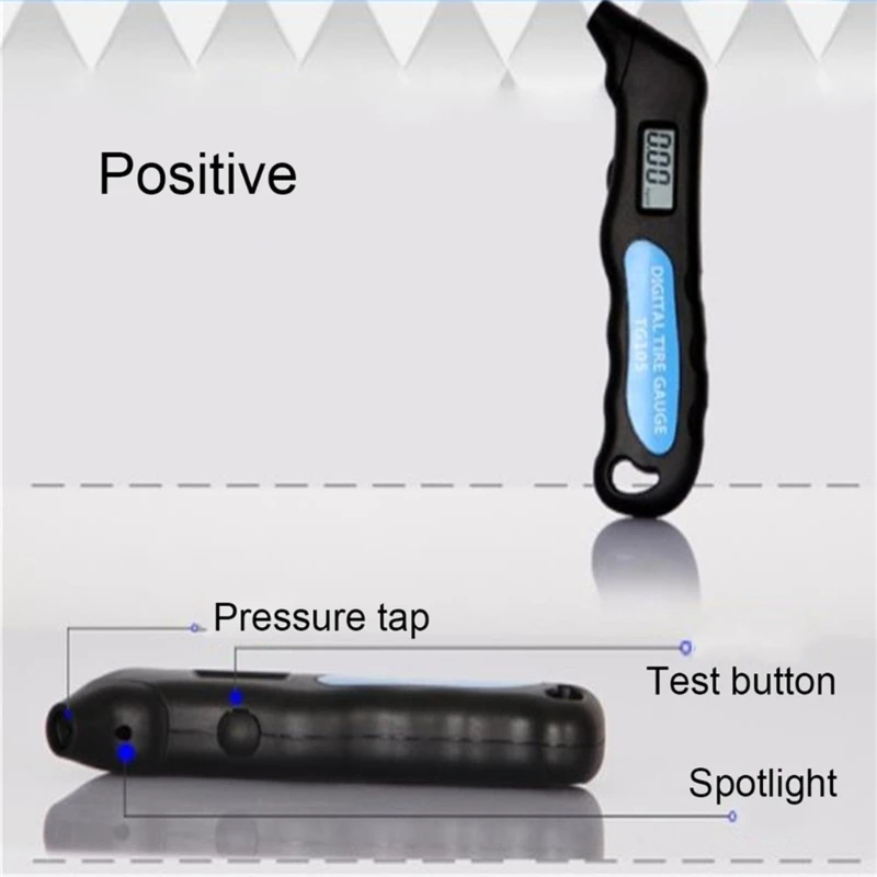 Car Tire Tyre Air Pressure Gauge Meter Tool Digital Manometer Barometer Tester Meter for Truck Motorbike Bike Monitoring