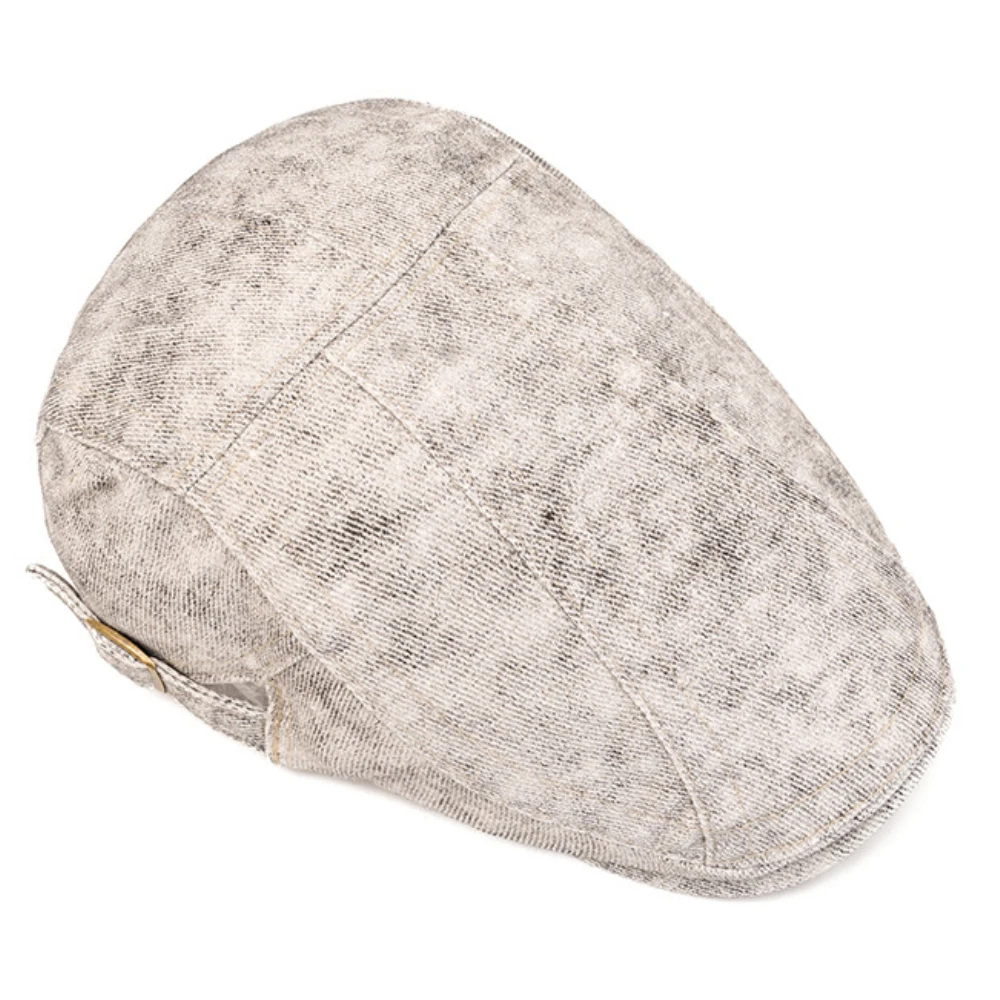 HT4812 Herren Berets Frauen Neue Frühling Herbst Kappe Baskenmütze Hut Männlich Weiblich 100% Baumwolle Ivy Flache Kappe Gewaschene Baumwolle Einstellbare Baskenmütze Kappe – Detail 9