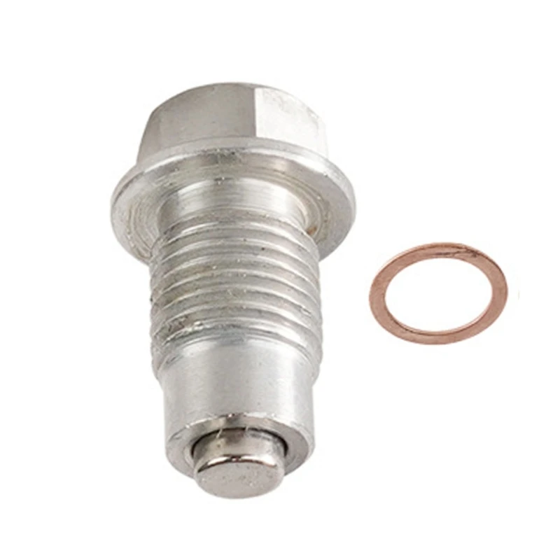 652F M12x1.25/M14x1.5/M16x1.5 Stainless Oil Pan Drain Nut Oil Drain Plug with Washer Gasket Auto Accessory