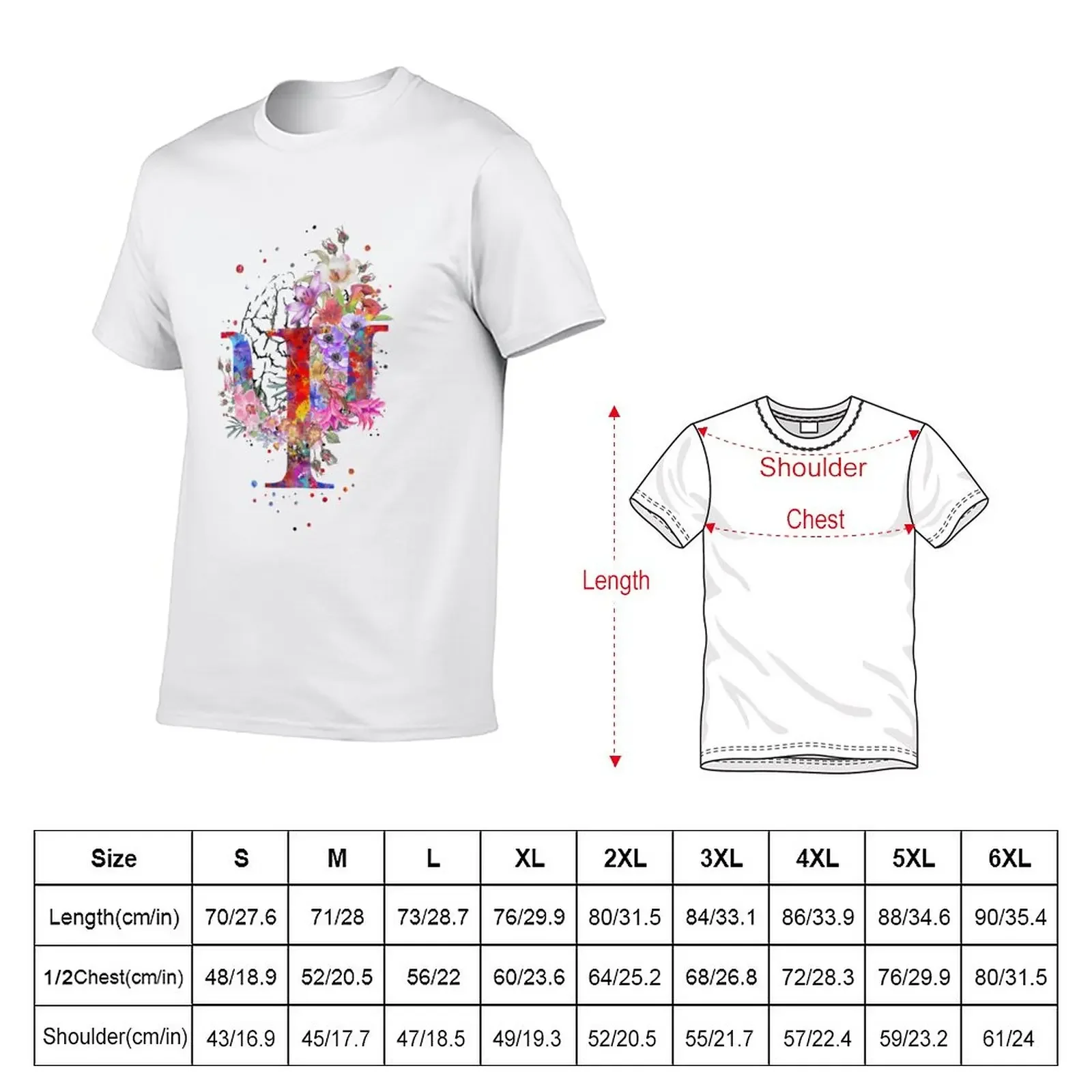 Psychology symbol and brain T-Shirt Blouse cute tops quick drying mens funny t shirts