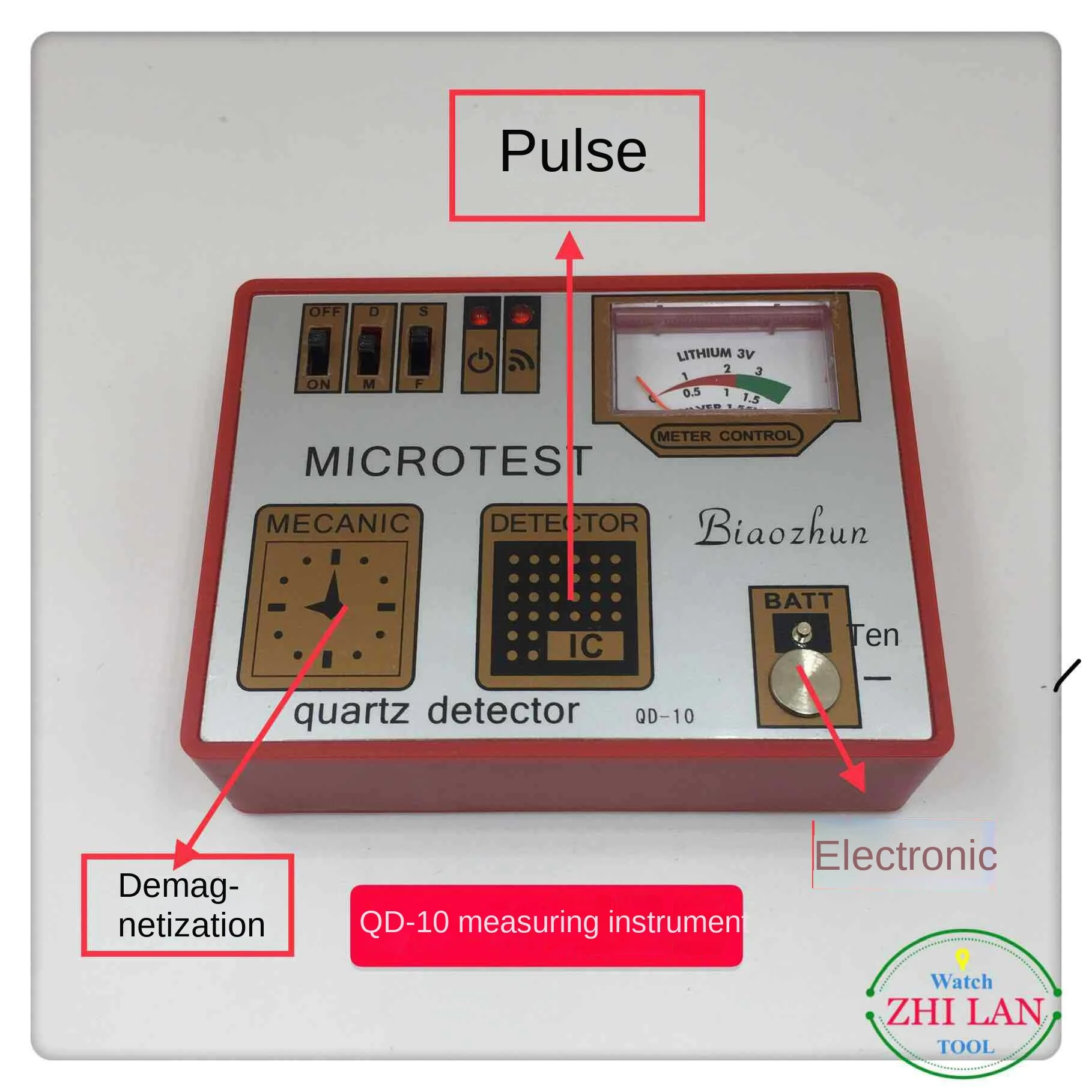 A large number of watches maintenance tools multi-function watch electric meter watch movement pulse electric meter.