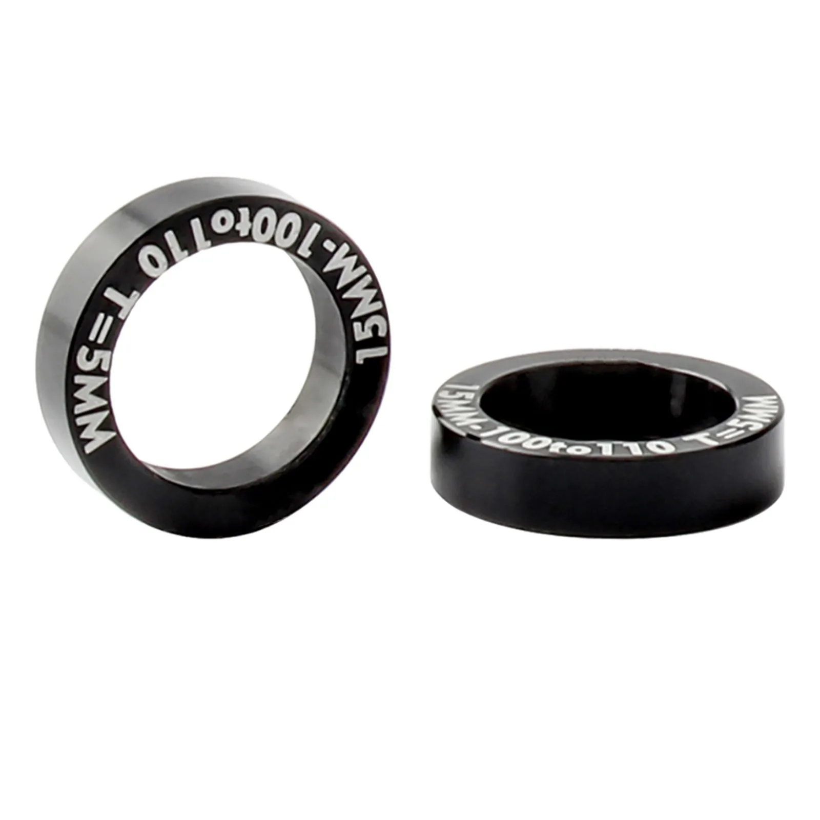 2Pcs Hub Conversion Spacer 5Mm 100 to 110Mm Mountain Bike Bike Accessories Aluminum Alloy Washer Brake Screw Washer Fastener