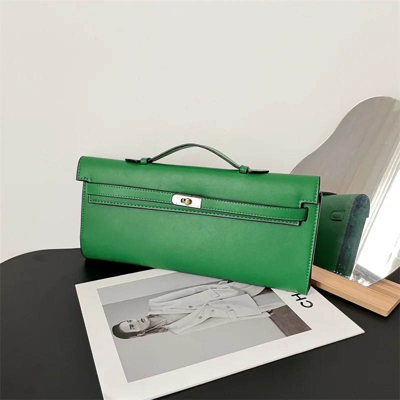 حقيبة يد جلدية كلاسيكية أنيقة للسيدات - مع مقصورات داخلية عالية الجودة من قبل العلامة التجارية الشهيرة #3