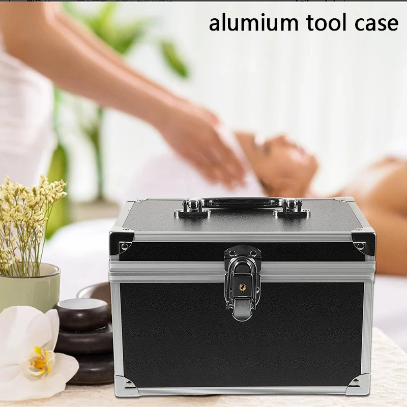 アルミツールボックスハードケースツールボックス収納ポータブルキャリング金属ブリーフケースオーガナイザーハンドヘルド合金
