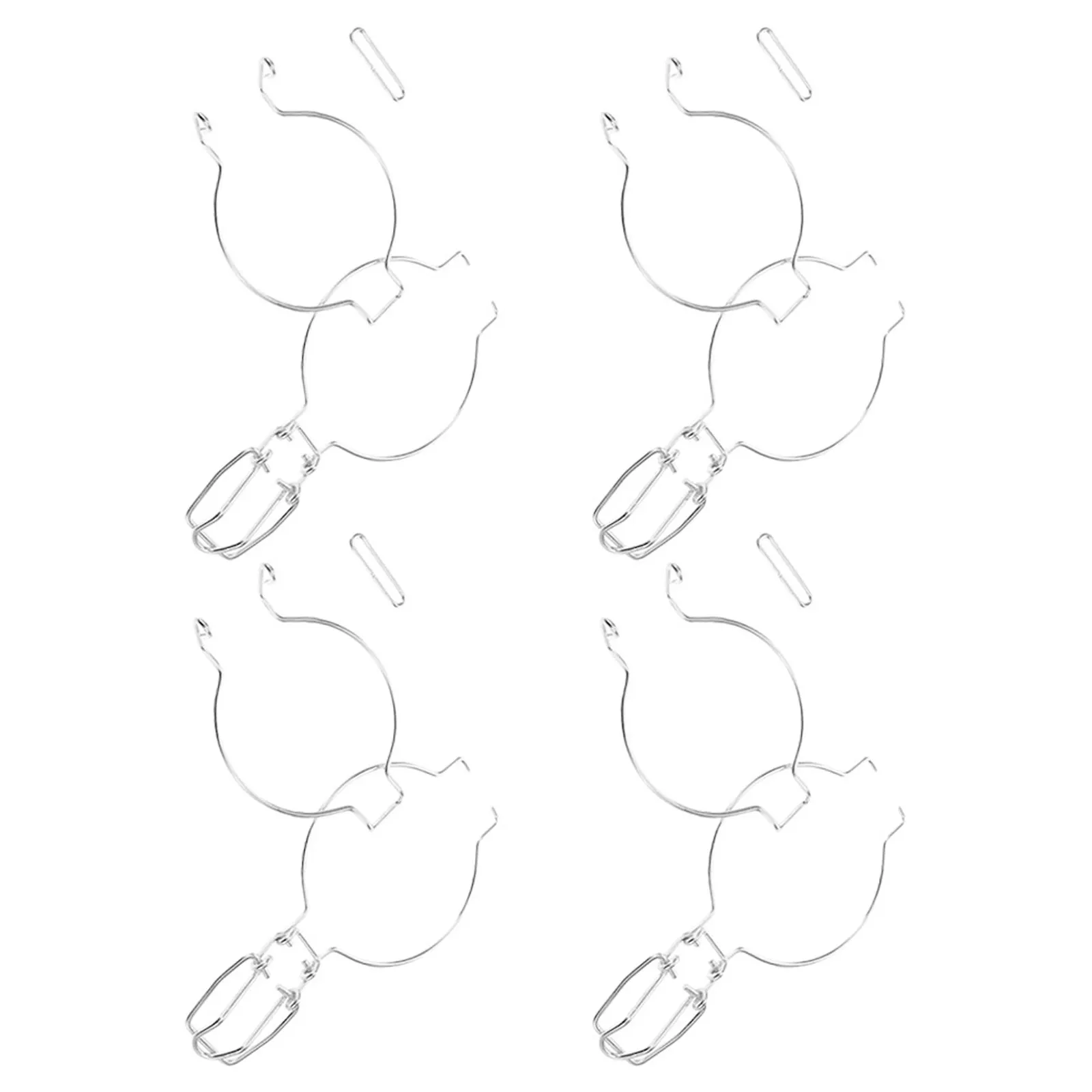 4Pcs Unique Stainless Steel Wire Clamp Seal Clips for Mason Jars Wide Mouth Glass Jars Canning Storage Airtight Freshness Keeper