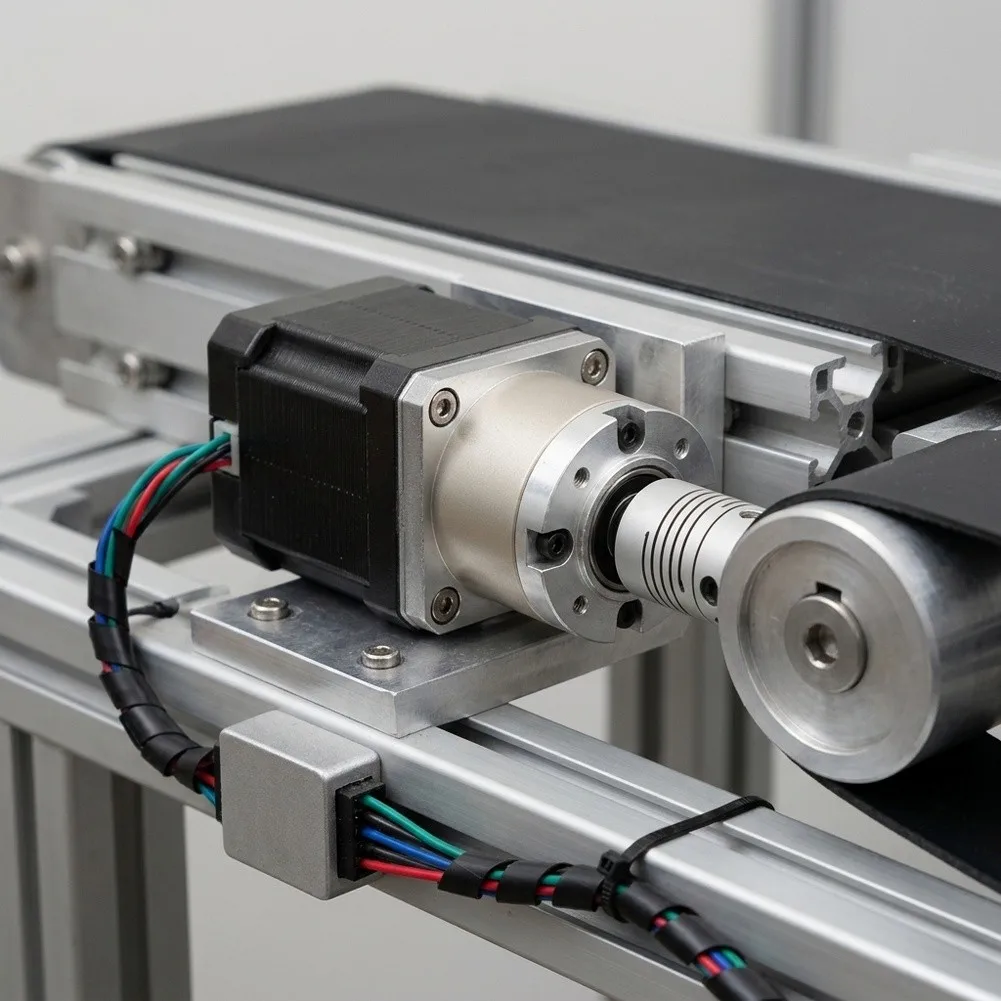 High Torque Geared Stepper Motor Planetary Drive For Conveyor Belt, Low Backlash Industrial Automation Motor