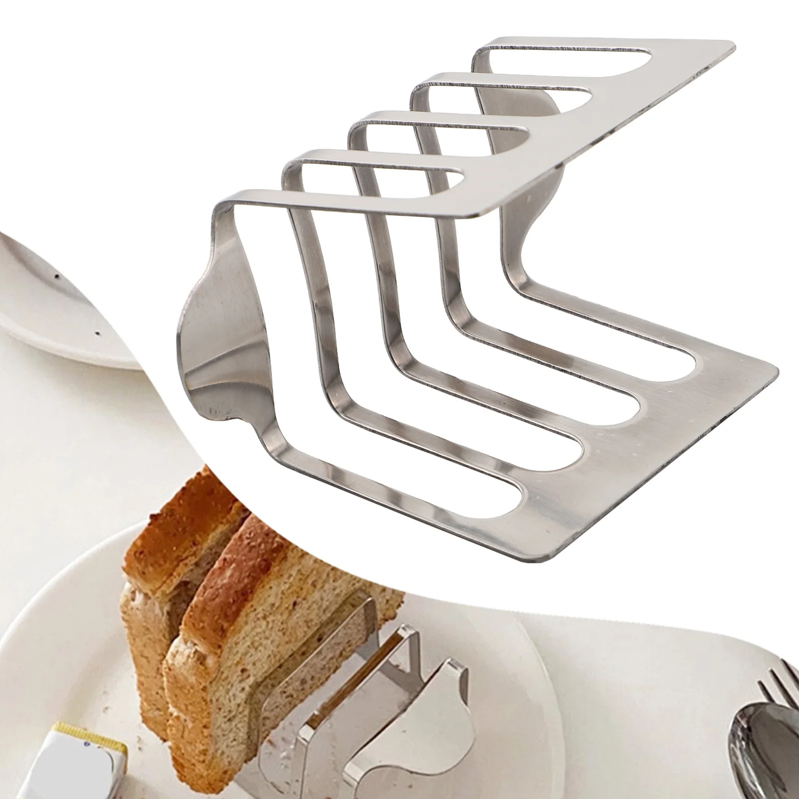 Versatile Cooking Tool Airfryer Air Fryer Tray 12.4x6x6cm Toaster Rack Easy To Clean Design Functional Countertop Tray