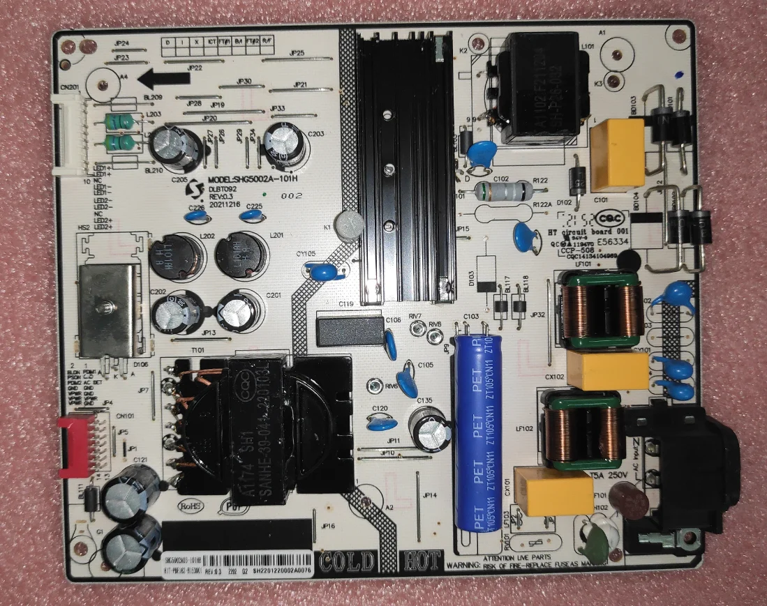 DLBT092 SHG5002A-101A SHG5002A03-101HB 81T-PBE162-H 153001   La scheda di potenza TV LED è stata testata bene