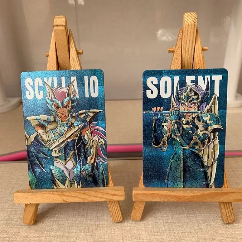 Cartes Flash de Collection de Personnages de Dessin Animé Saint Seiya, Jouet avec Échelle Bleue, Manteau d'Unité de Marina, 9 Pièces/Ensemble