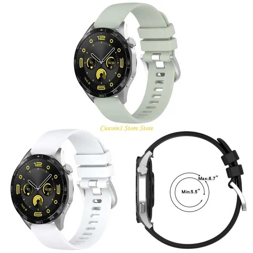 

A3PC 22 -мм силиконовый часовой ремешок для часов для часов GT5 41 мм/GT4 41 мм Регулируемый запясть