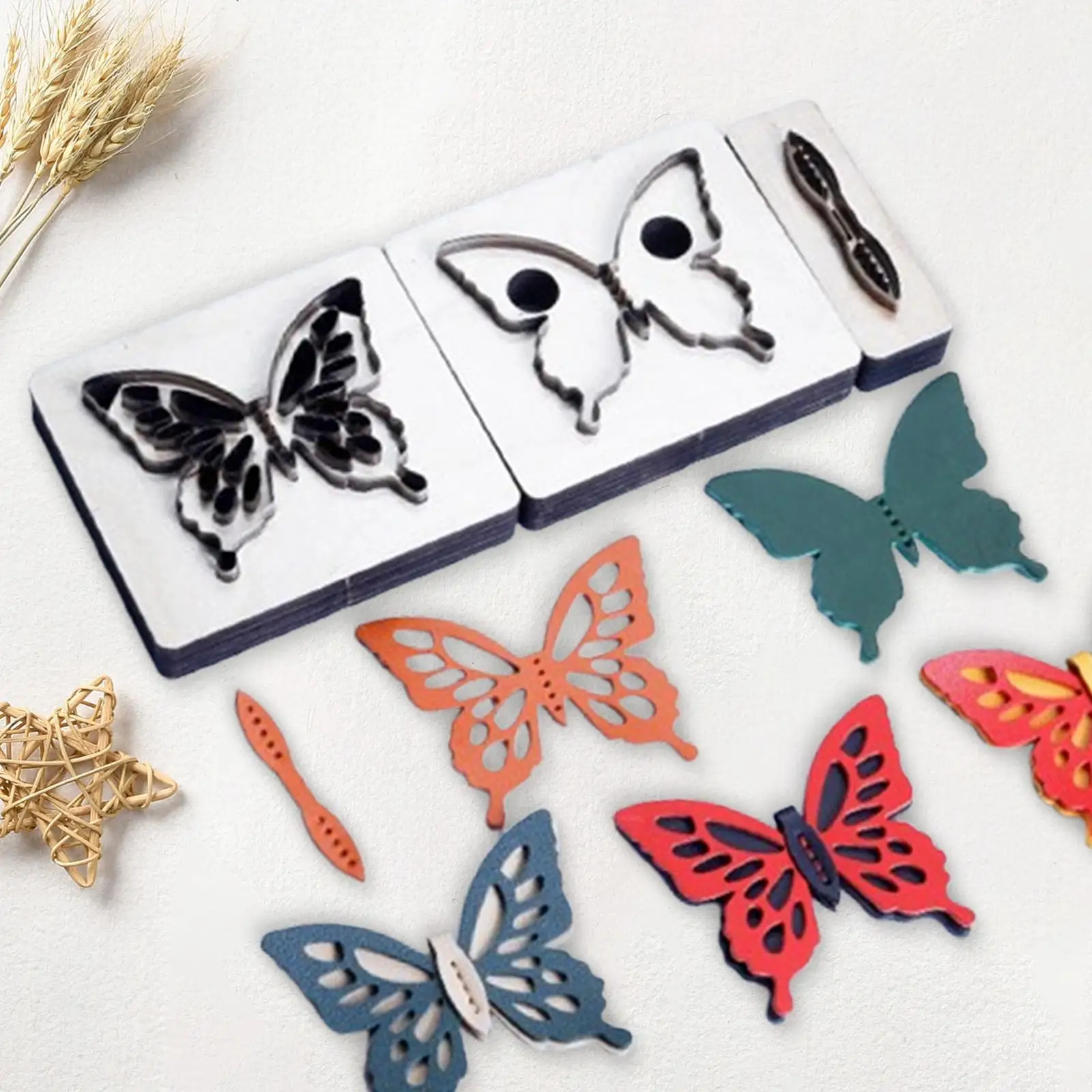

Butterfly Cutting Die Mold Stencils Stable Hand Tool DIY Punch Punching Template Crafting Die Template for Tailor Home Beginner