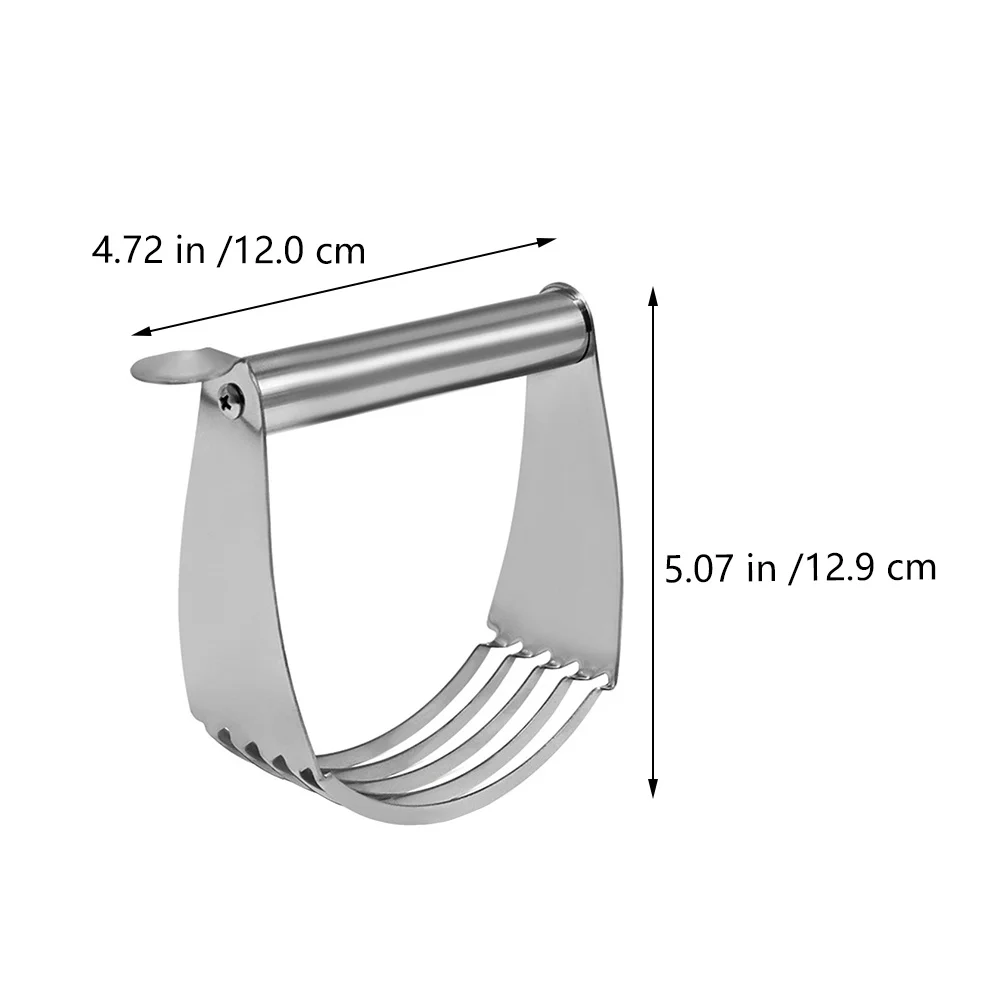 

Professional Chef Dough Pastry Cutter Stainless Steel Heavy Duty Baking Pastry Blender Bench Scraper Kitchen Tool