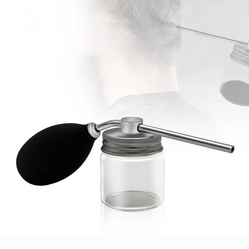 

1pcs refillable talcum powder hair dryer hair salon powder spray bottle hair fiber coating container Special for real hair wigs