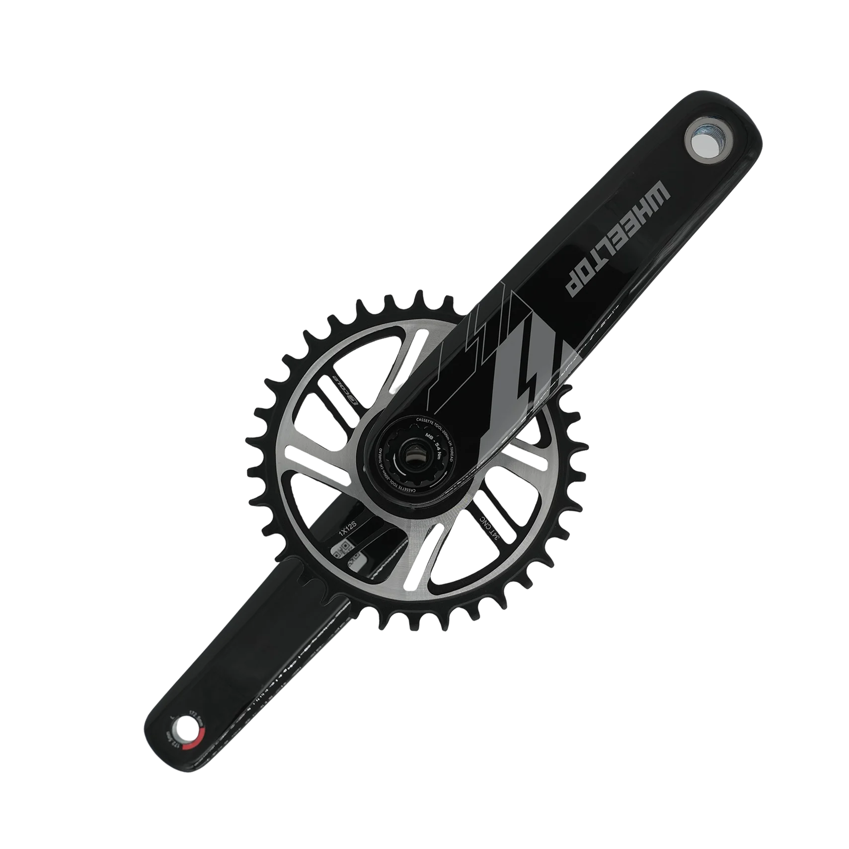 STLF Wholesale Full Carbon Fiber Construction Bicycle Crank & Chainwheel Mountain Bike 162.5mm 165mm 167.5mm 170mm 172.5mm 175mm
