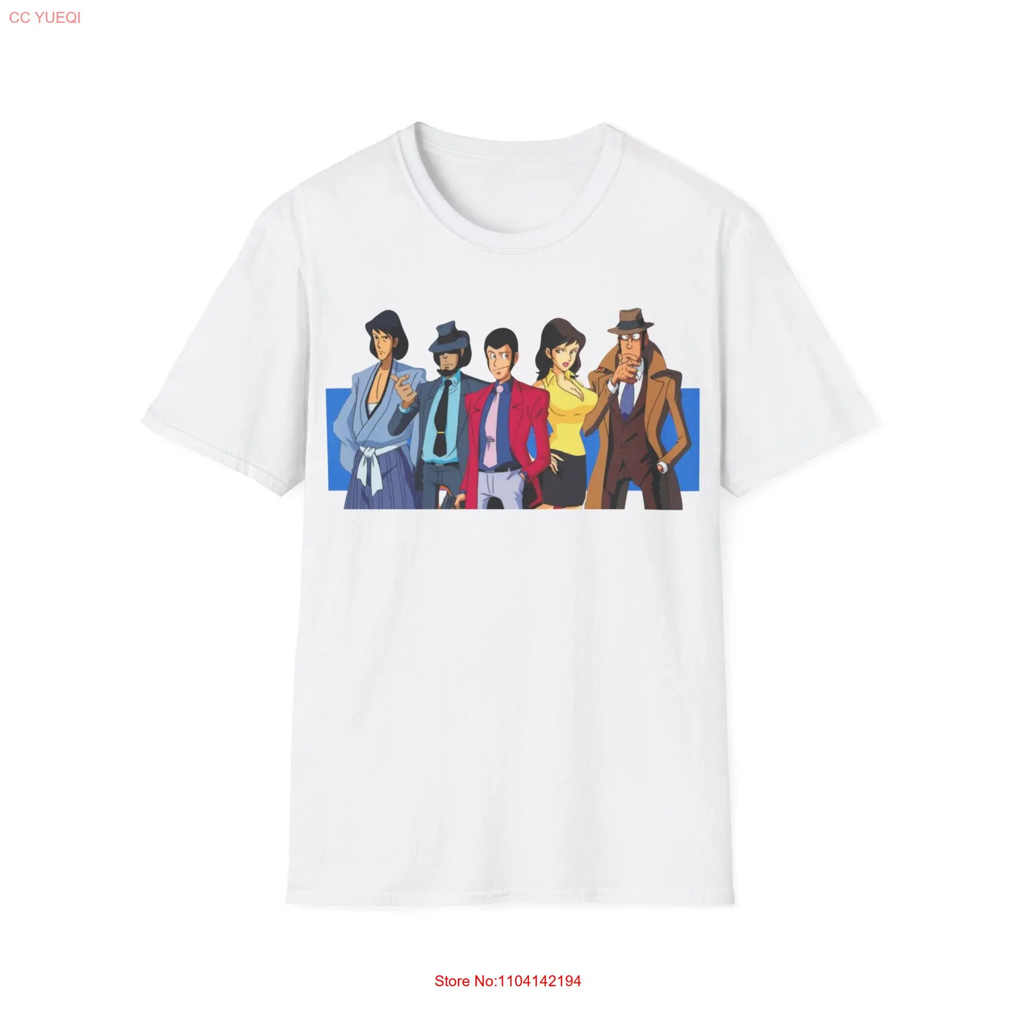 Lupine shirt anime cartoon long or short sleeves