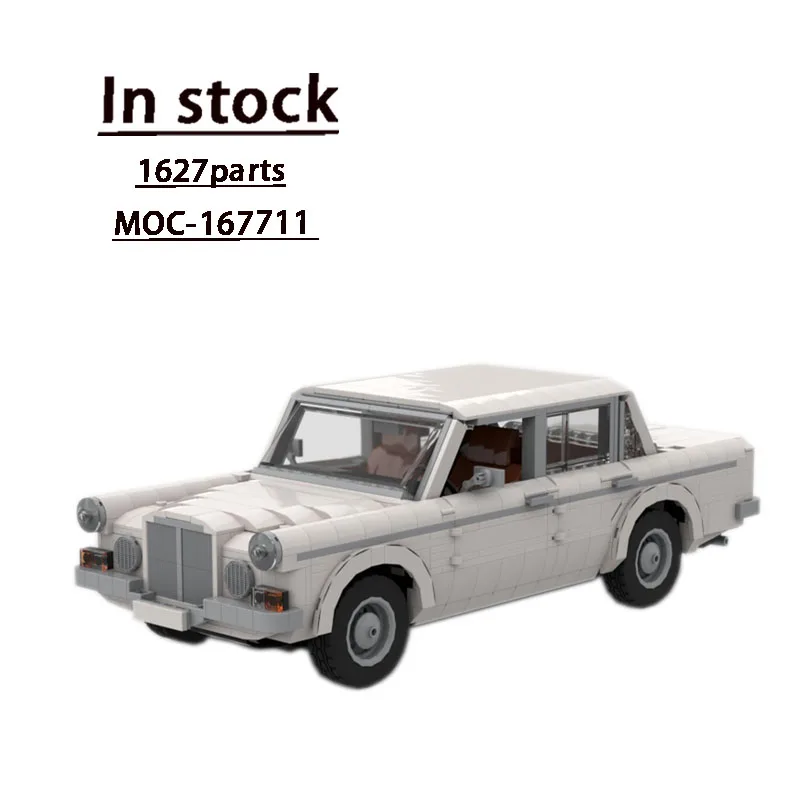 

MOC-167711 White New Model Luxury Car Building Block Model 1627 Parts Adult Children's Birthday Building Block Toy Gift