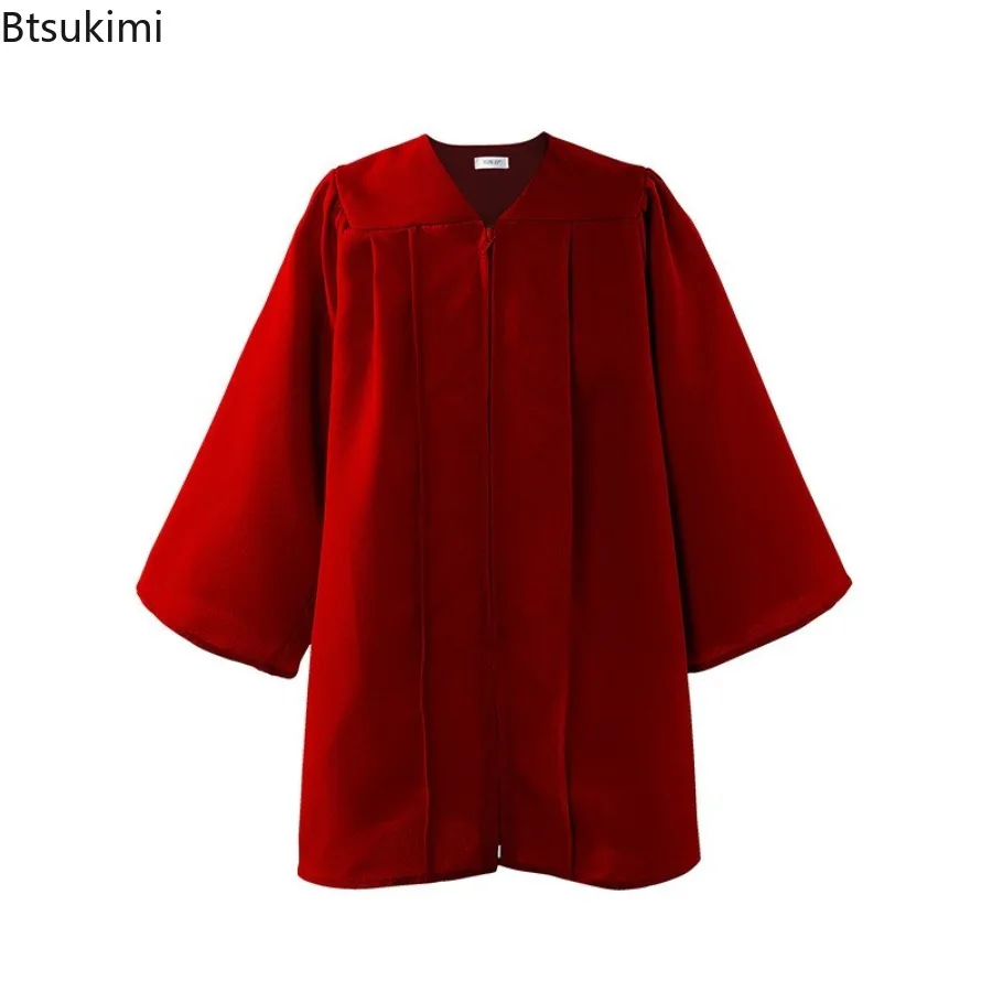 2026 Kids Woven Doctoral Uniforms Boys and Girls Bachelor Suit Graduation Robe Kindergarten Children's Party Performance Clothes