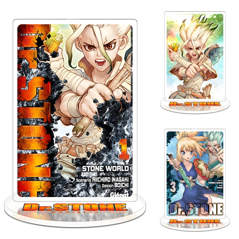 15CM  NEW  Anime Dr.Stone Acrylic Stand Model Cosplay Charm Characters Ornament Accessories Goods Collection Gifts