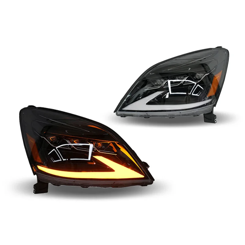 سيارة LED المصابيح الأمامية لكزس GX470 2003-2009 كامل Led رئيس مصباح إشارة ديناميكية الضوء الأمامي