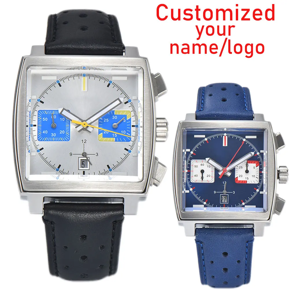 custom logo Watch Men Watch ETA7750 automatic movement stainless steel waterproof watch multifunctional timing code watch ﻿