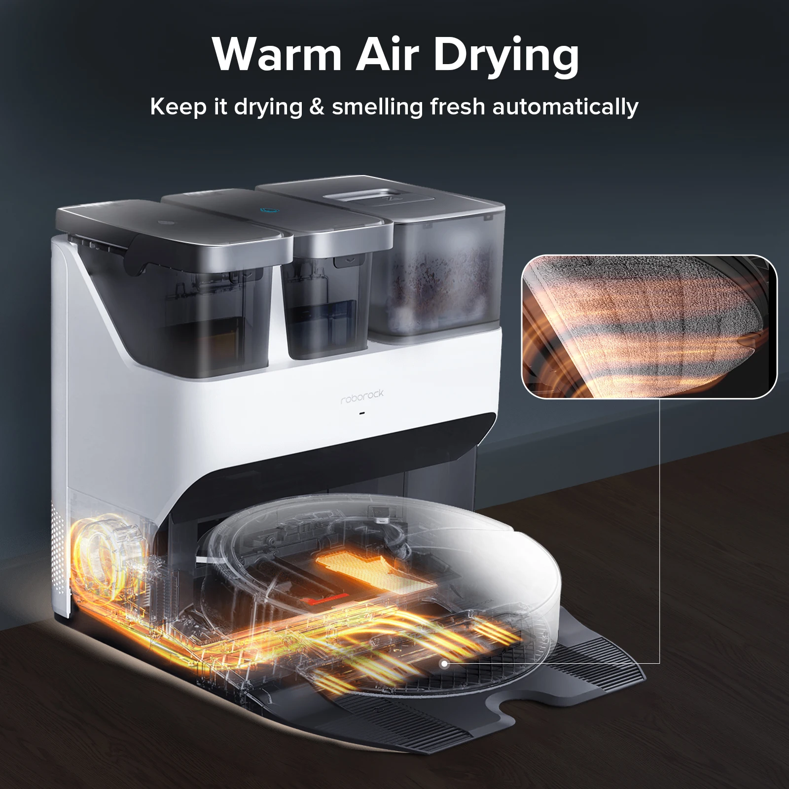 Робот-пылесос Roborock S7 Max, 5500 па, с функцией всасывания