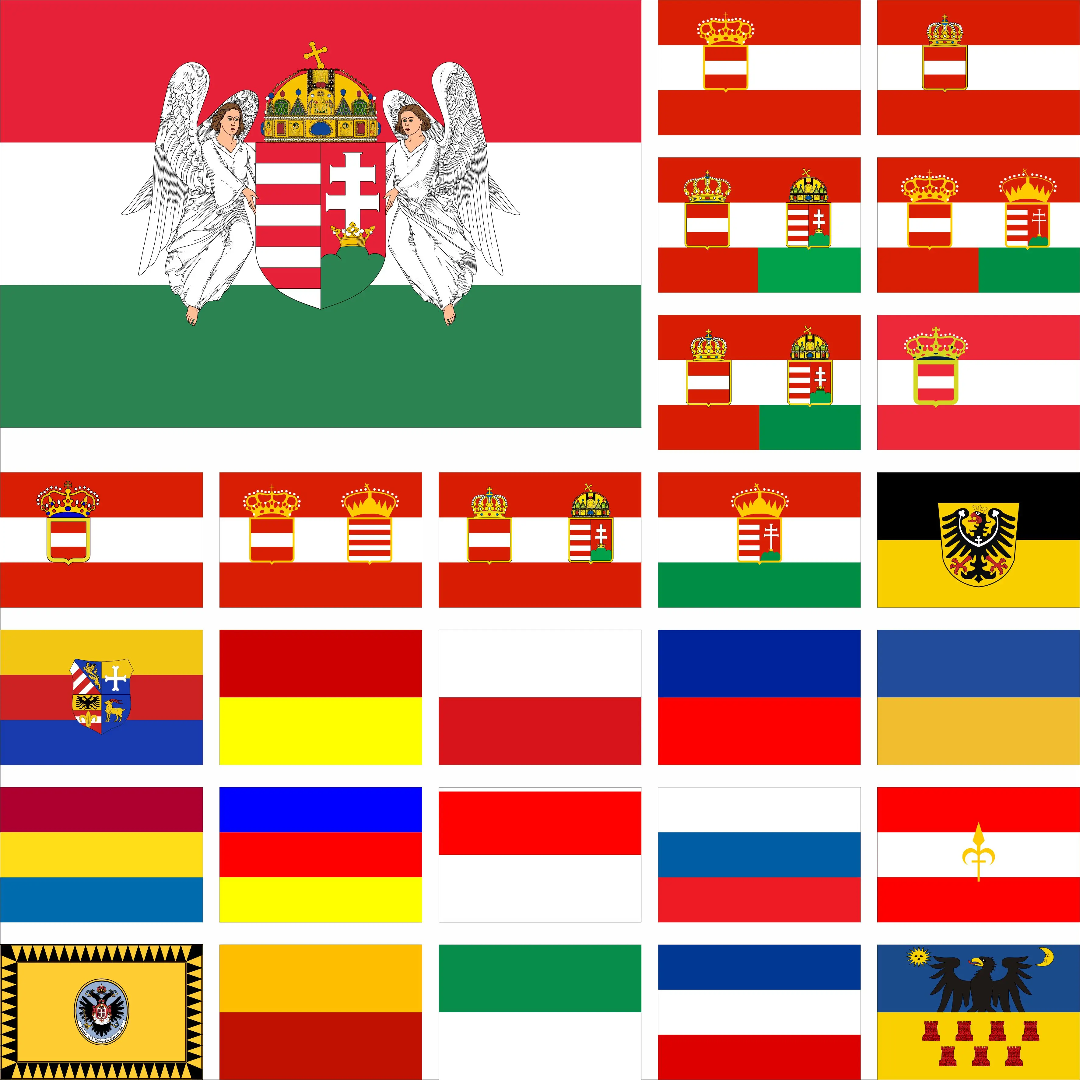 

Austria Hungary state flag Austro-Hungarian Empress history banner 100D Polyester 3x5ft 90x150cm Double sided printing flags